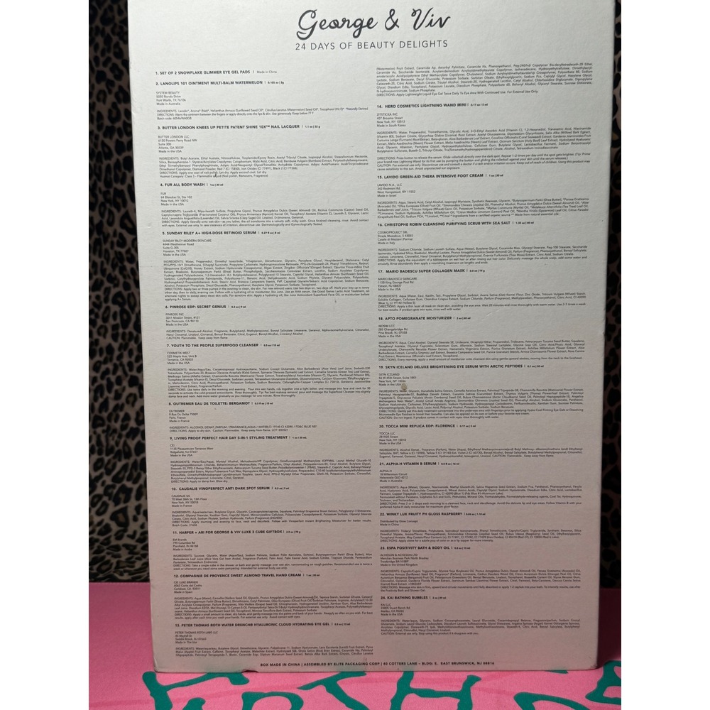 Anthropologie 24 Days of Beauty Advent Calendar Empty Box Holiday Storefront - Picture 5 of 5